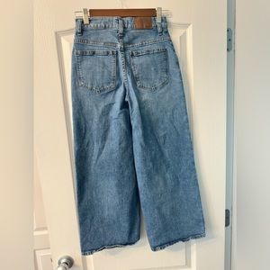 Madewell wide leg crop jeans size 25